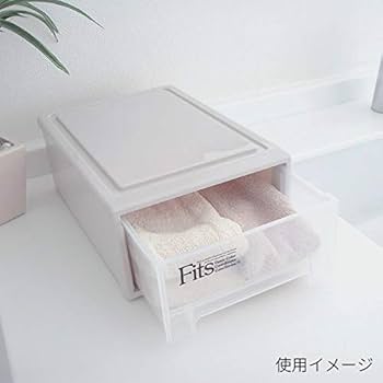 Fits フィッツ 衣装ケース 収納ケース　4個セット　カプチーノ Amazon｜Fits フィッツケース 衣装ケース まとめ買い4個セット